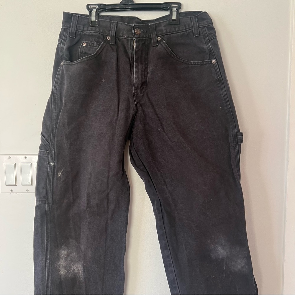 Dickies Charcoal Grey Mens 32/30 Carpenter Pants Workwear Work